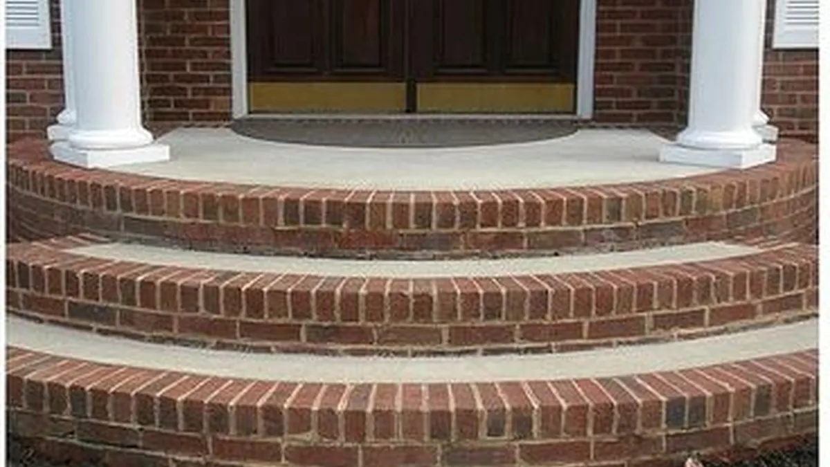 Driveway after pressure wash